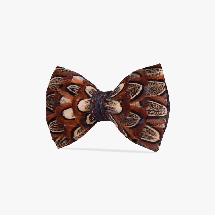 muszka meska z pior naturlanych