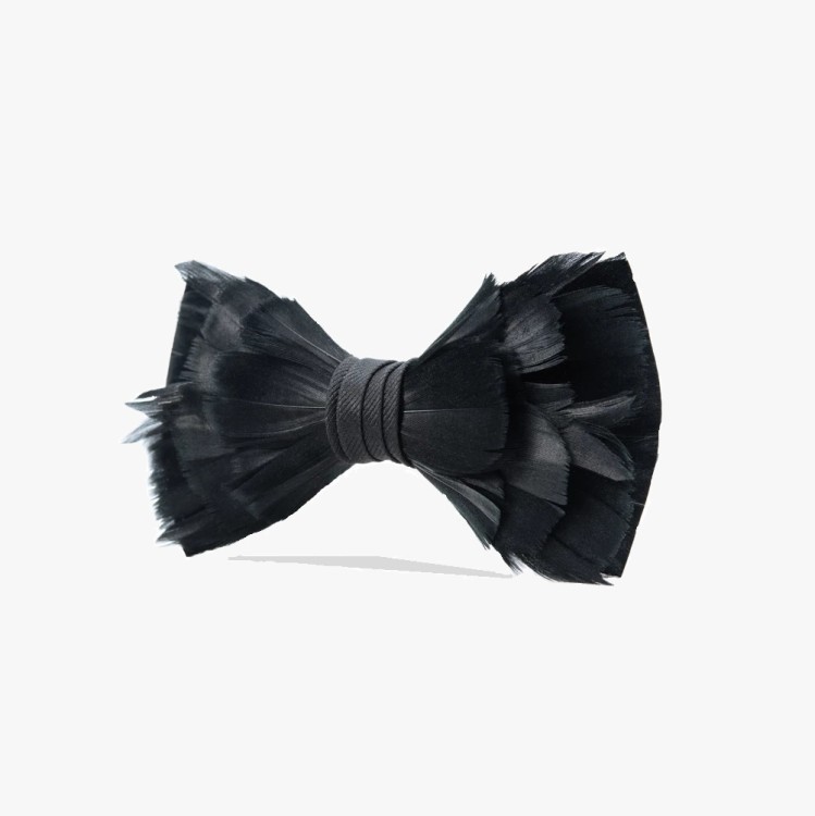 Wyjątkowa muszka męska z piór