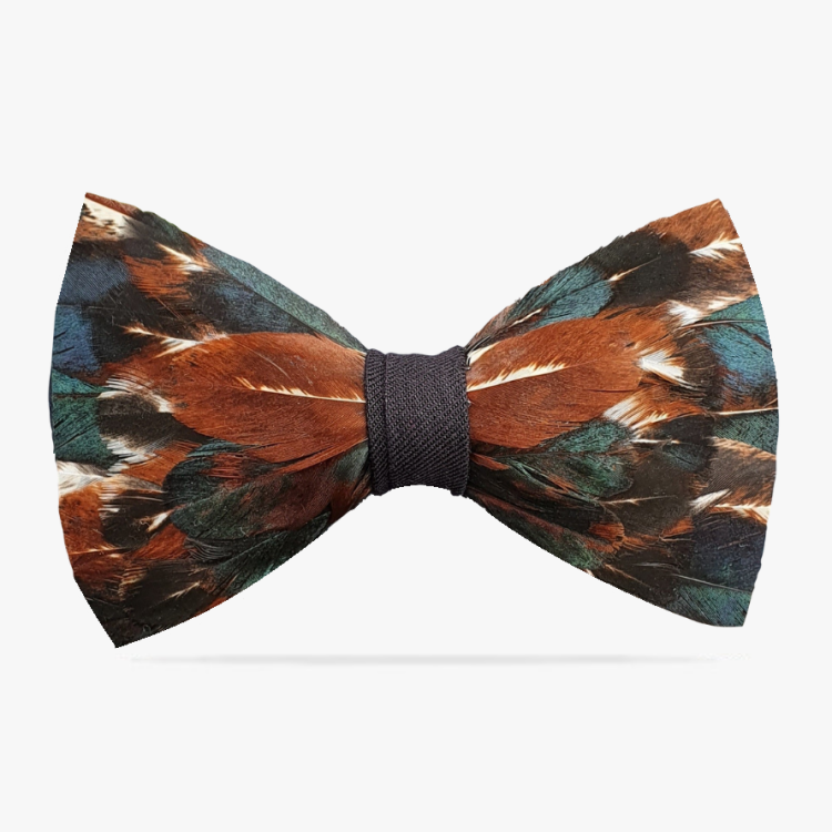 muszka męska z piór elegancka