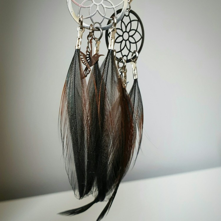 zuzzo kolczyki z piórami