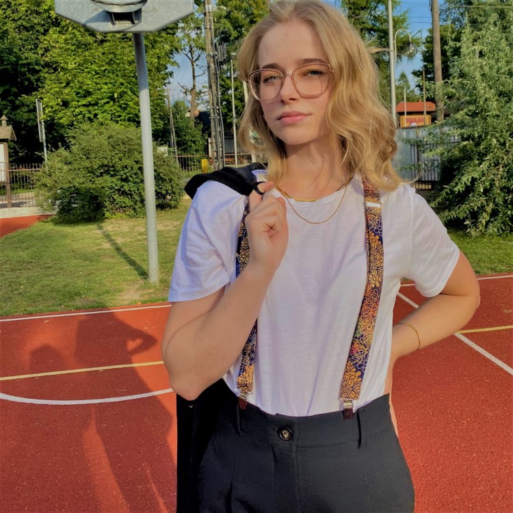 szelki z wzorem mandali