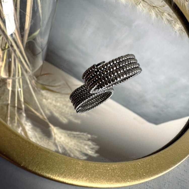 koralikowy pierścionek