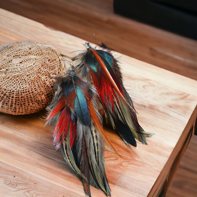 Kolczyki z piór zuzzo Wookie