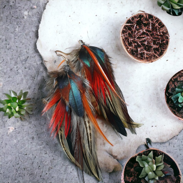 Kolczyki z piór zuzzo Wookie