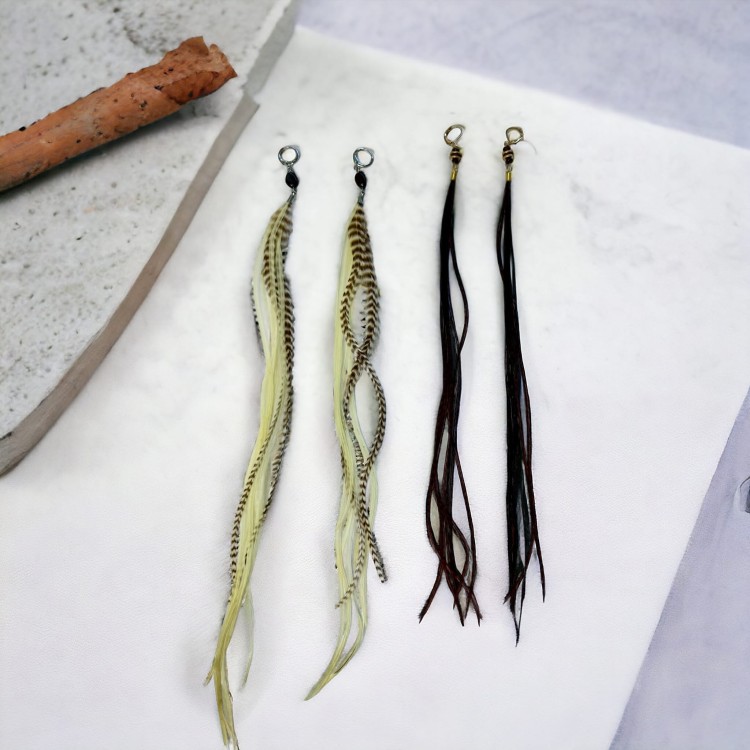 Kolczyki z piór Liana White