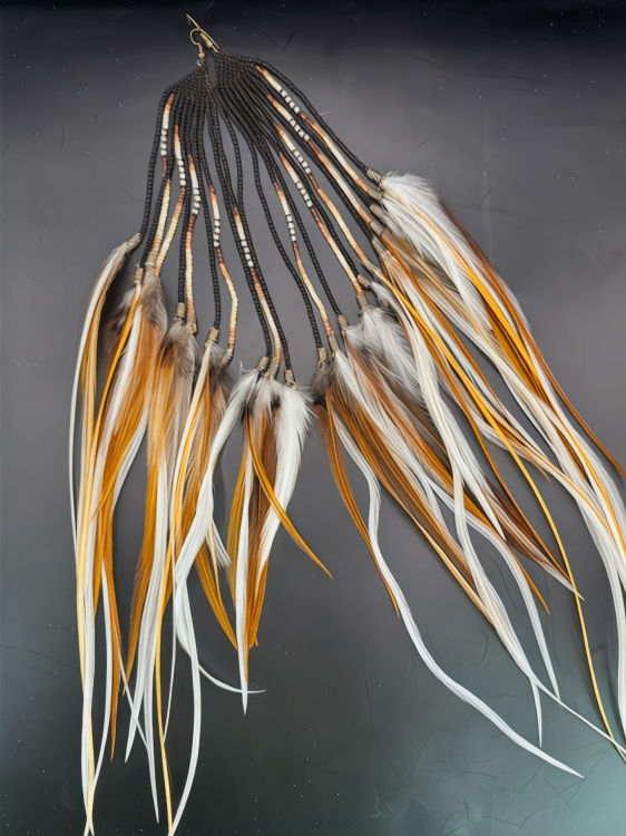 Kolczyki z piór Coral black Zuzzo kolczyki z piórami