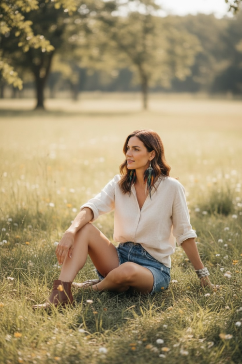 Kolczyki z piór Fija Zuzzo