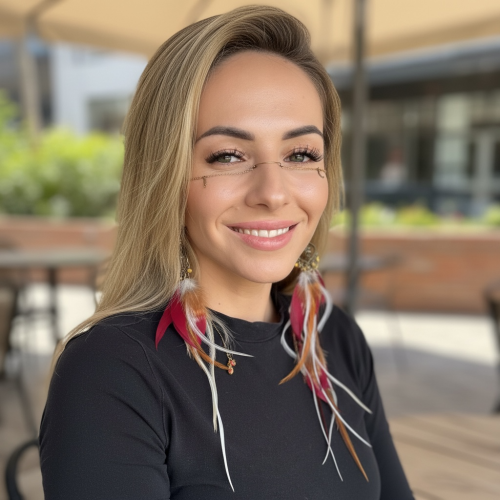 Kolczyki z piórami sowa i mysz Zuzzo