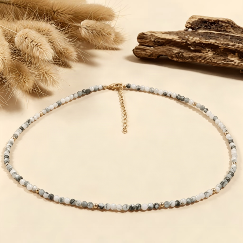 Naszyjnik Choker Agat Mchowy Zuzzo