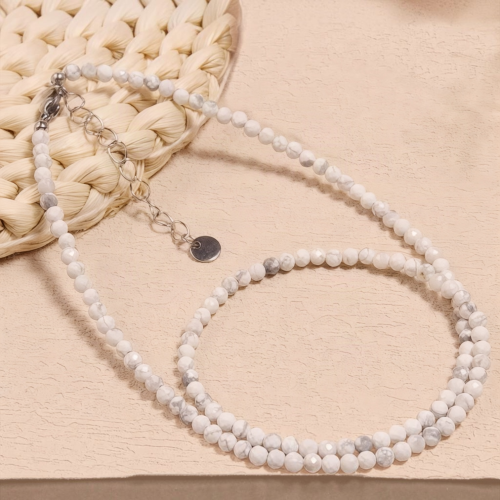 Naszyjnik Choker Haulit - Kamień Spokoju i Czystej Harmonii