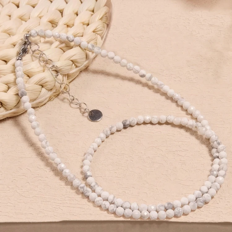 Naszyjnik Choker Haulit - Kamień Spokoju i Czystej Harmonii