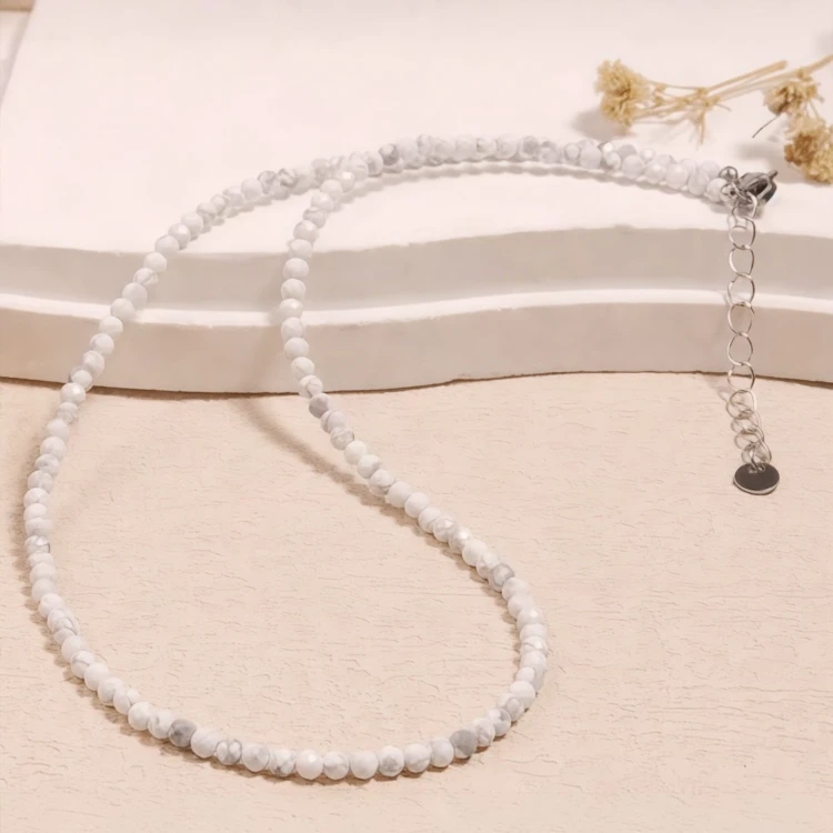 Naszyjnik Choker Haulit - Kamień Spokoju i Czystej Harmonii